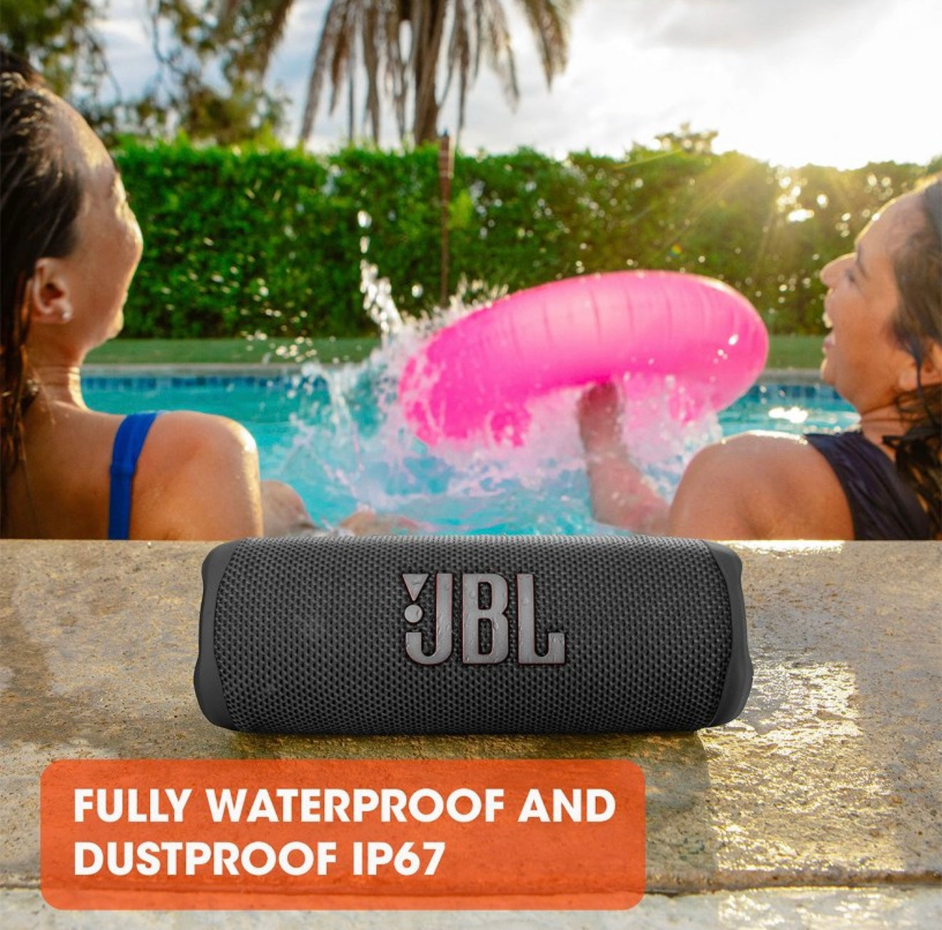 Jbl Flip 6 Portable Waterproof Bluetooth Speaker - Black